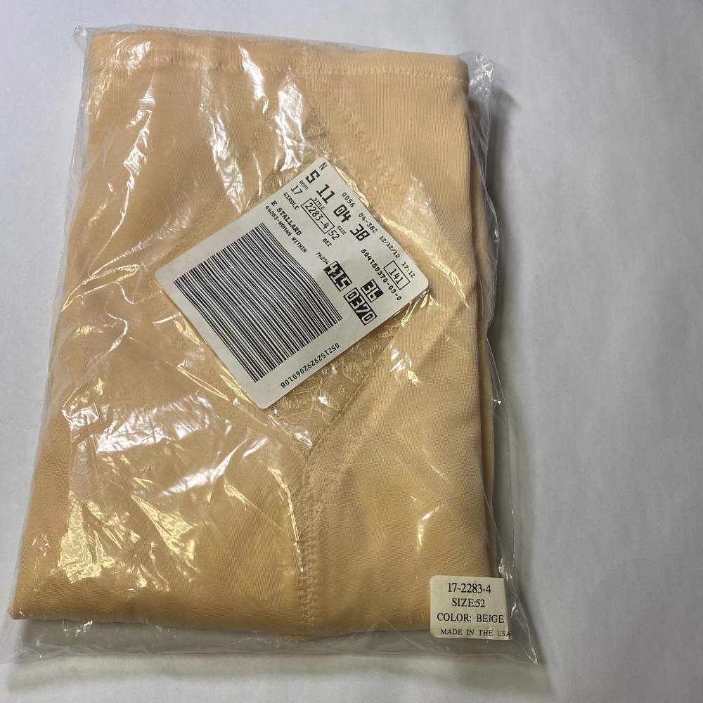 Women’s 3X Rago Shapewear beige thigh slimmer lace panel